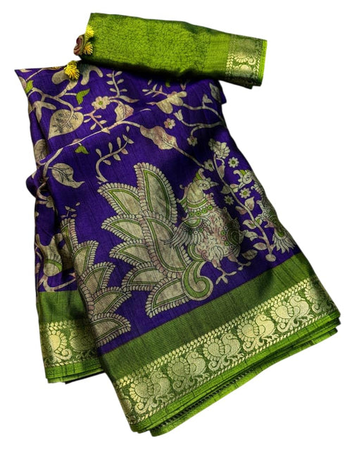 Vasthrlay Kalamkari Saree Print