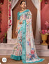 Vasthrlay Women's Cotton Kalamkari Wedding Saree With Blouse Piece