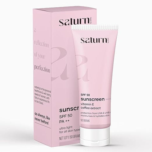 Saturn by GHC SPF 50 PA++ Suncreen | Broad Spectrum UVA & UVB Protection Anti-Pollution