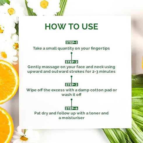 Jovees Herbal Citrus Cleansing Milk with Lemon Peel Extract Almond Coconut Oil