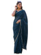 Vasthrlay Chiffon Scalloped Coffee Saree