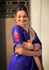 Vasthrlay Kanjivaram Paithani Unstitched Mahendi Ethnic Wear