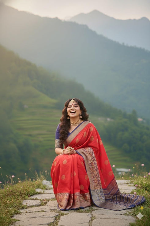 Vasthrlay Banarasi Jacquard Ethnic Wear