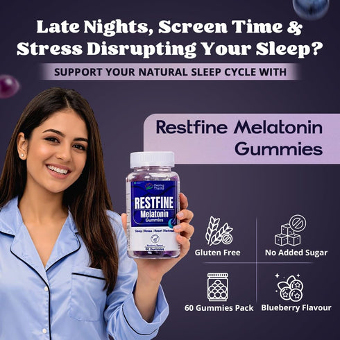 Healing Pharma RESTFINE Melatonin Gummies