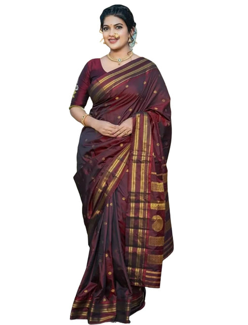 Vasthrlay Paithani Unstitched Elegant Traditional Saree