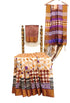 Vasthrlay Tussar Printed Conrast