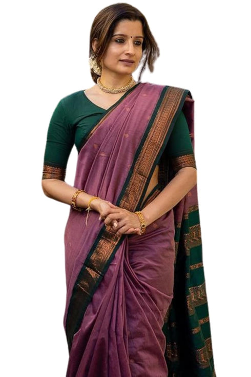Vasthrlay Kanjivaram Cotton Blouse Ethnic Wear