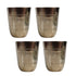 Pure Brass Bell Shape Water Glass | Pack of 4