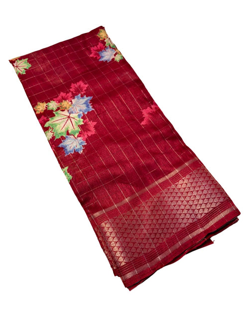 Vasthrlay Tussar Print Saree