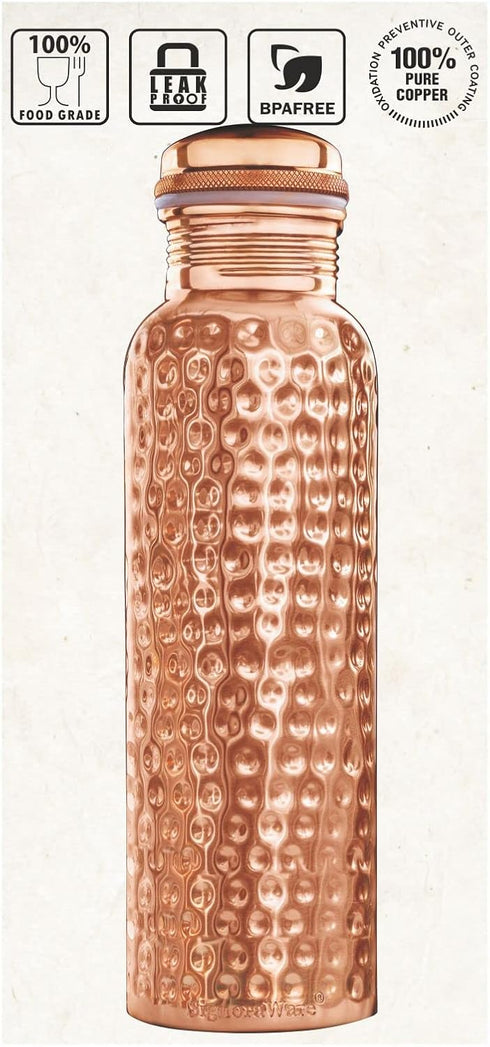 Copper Water Bottle 600ml