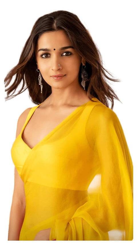 VasthrlayGeorgette Unstitched Blouse Ethnic Wear