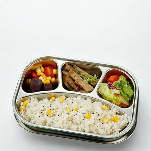 Stainless Steel Divided Meal Plate for Baby