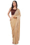 Vasthrlay Womens Beige Cotton Ready To Wear Saree