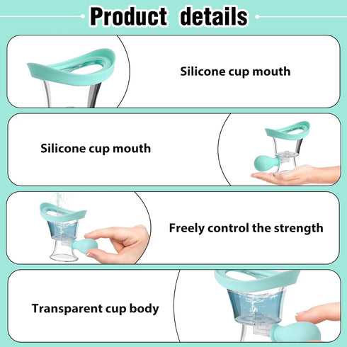 Portable Silicone Manual Air Pressure Eye Wash Cup