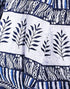 Vasthrlay Printed Pleated Dark Blue Saree With Unstitched Blouse Piece