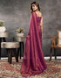 Vasthrlay Kanjivaram Banarasi Unstitched Maroon Saree