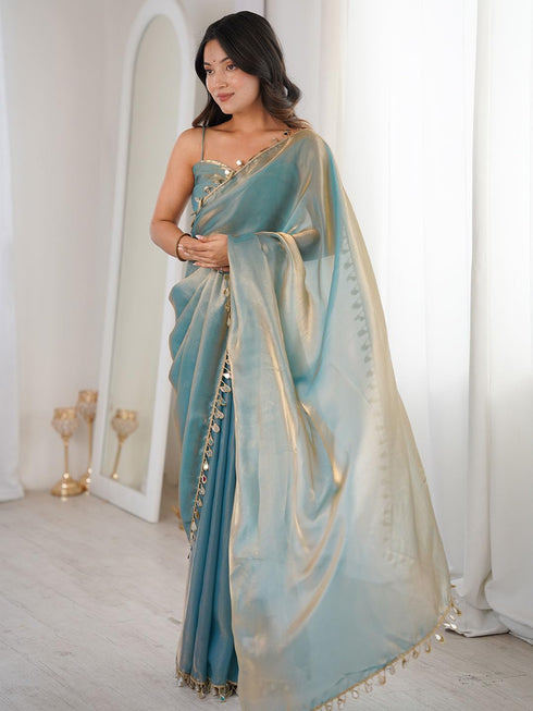 Vasthrlay Mirror Unstitched Rt Ethnic Wear