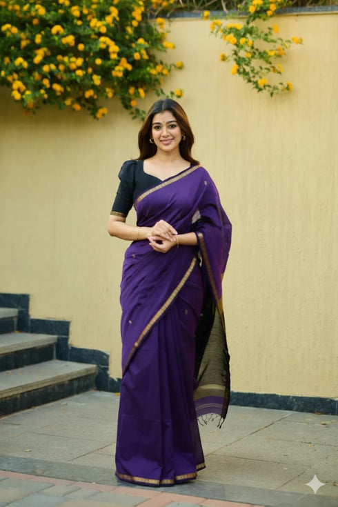 Vasthrlay Banarasi Unstitched Saree