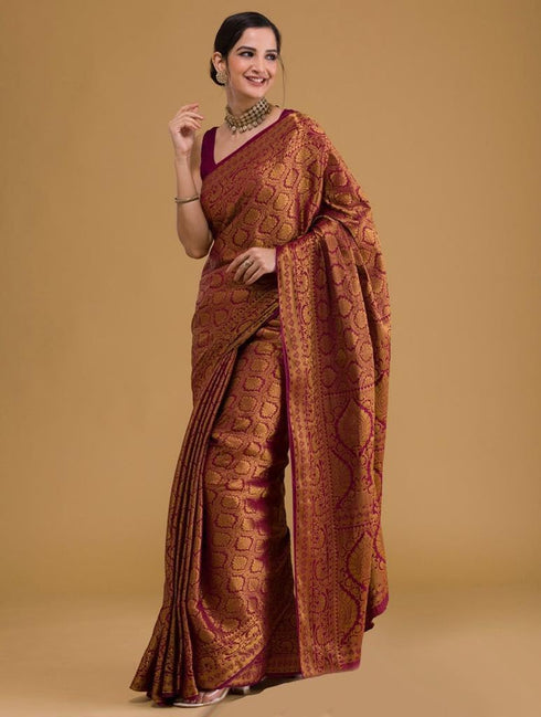 Vasthrlay Kanjivaram Woven Saree