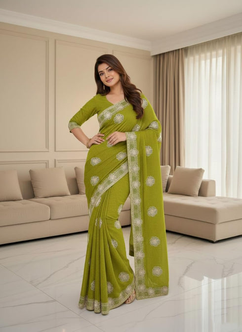 Vasthrlay Chiffon Traditional Ethinic Az Ys Vanshika Ethnic Wear