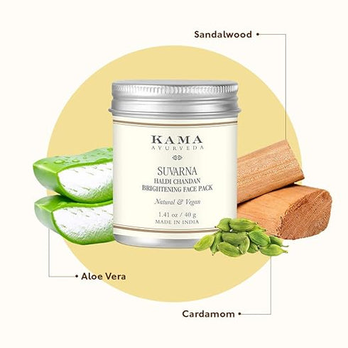 Kama Ayurveda Suvarna Haldi Chandan Brightening Face Pack
