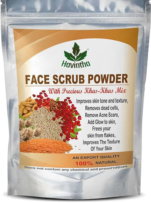 Havintha - Natural Face Scrub Powder with Khas - Khas Mix