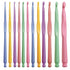 Ergonomic Crochet Hook Set, 12-Piece Lightweight Plastic Crochet Hooks (2.0