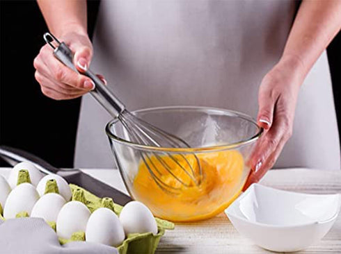 COVETKART Stainless Steel Kitchen Whisk and Pav Bhaji Masher | Set of 2