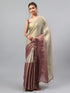 Vasthrlay Maroon Womens Ready To Wear One Minute Polyester Erode Zari Saree