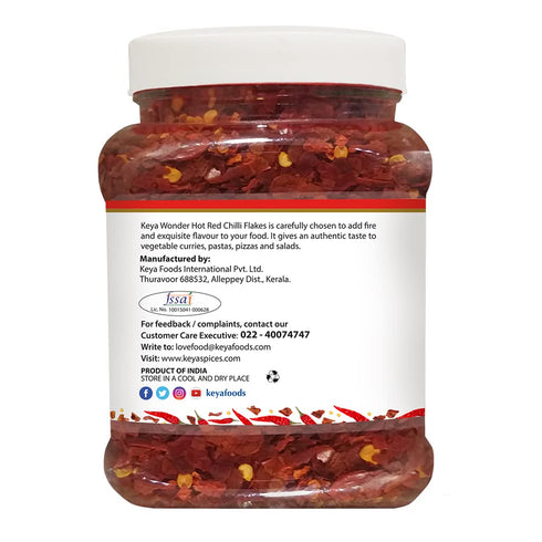 Keyafoods Keya Red Chilli Flakes 300g Premium Quality Crushed Red Chili for Bold Spicy Flavor Perfect for Cooking Seasoning and Garnishing Ideal for Pizzas Pastas Indian and Mexican Dishes