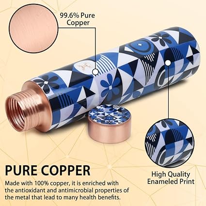 Pure Copper Water Bottle (900Ml)