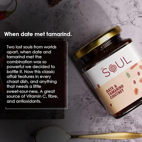 ADF Soul Zesty and Tangy Combo Mixed Pickle and Date | Tamarind Chutney
