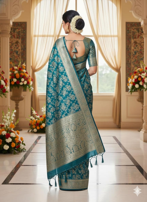 Vasthrlay Banarasi Traditional Unstitched Traditional