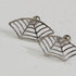 Spider Earrings for Women Spider Web Hidden Helix Screw Back Earrings