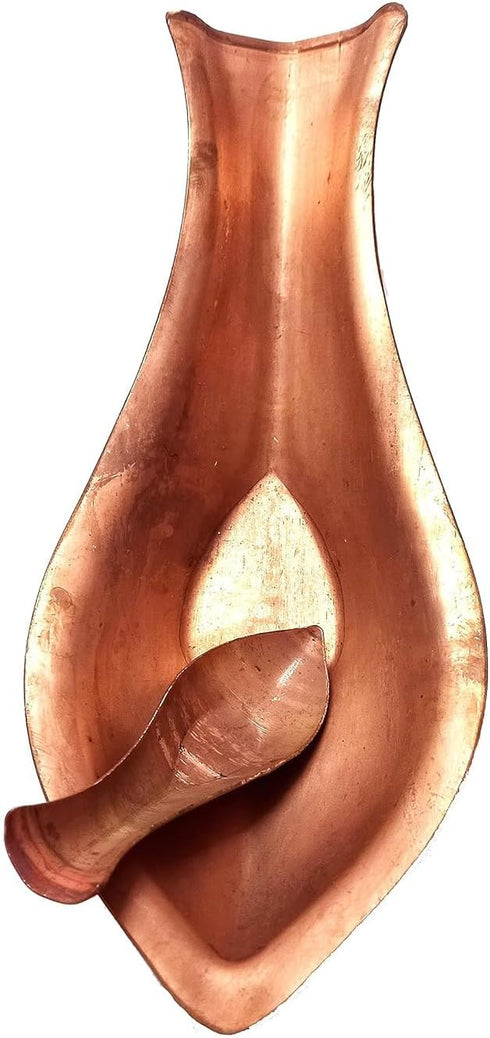 Pure Copper Kosha Kushi/Arghya Patra (4.7 Inch)