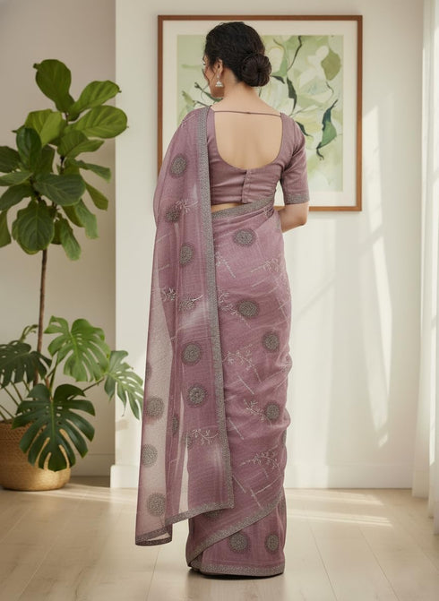 Vasthrlay Weightless Georgette Traditional Sari Az Ys Dhamal Saree