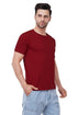 Caseria Men's Round Neck Cotton Half Sleeved T-Shirt