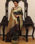Vasthrlay Kanjivaram Banarasi Wedding Orange Saree