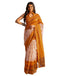 Vasthrlay Womens Printed Unstitched Peach Saree