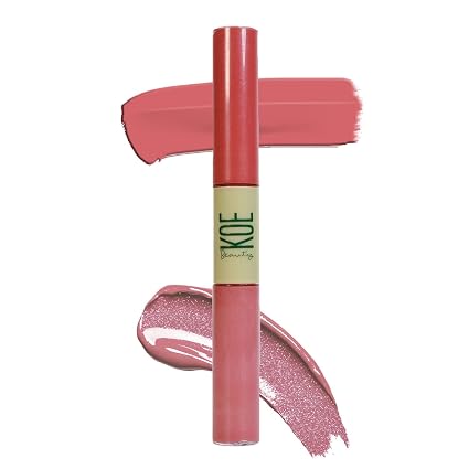 KOE BEAUTY Double Dip | Pink Spice And Jelly | Warm Rosy Pink Matte Lipstick