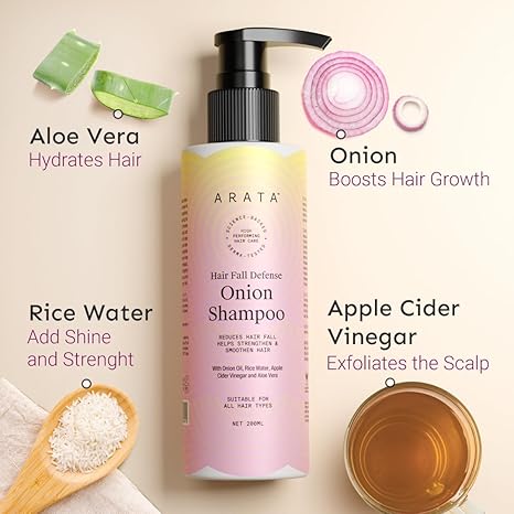 Arata Hair Fall Defense Onion Shampoo