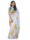 Vasthrlay Printed White Saree