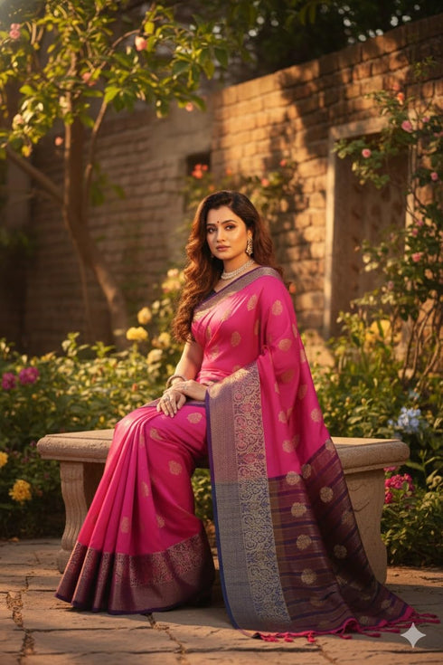Vasthrlay Banarasi Jacquard Ethnic Wear