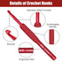 Crochet Hooks, 9 Pieces Set Ergonomic Crochet Hooks, Comfortable Crochet Needle Kit