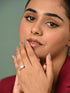 Clara 925 Sterling Silver Real Pearl Pendant Ring