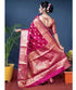 Vasthrlay Banarasi Kanjivaram Kanchipuram Wedding Saree With Blouse Piece