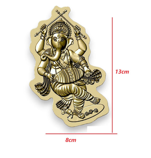 Craftial Curve Ganapati Fondant Flexible Silicone Mould