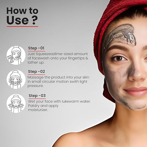 OxyGlow Herbals 7 in one Charcoal Face Wash-100ml