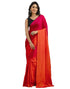 Vasthrlay Womens Cotton Unstitched Rani Pink Saree
