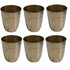 Pure Brass Bell Shape Water Glass | Pack of 6